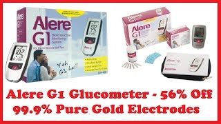 Alere G1 Glucometer with 999 Pure Gold Electrodes [upl. by Valeda641]