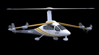 Gyrocopter Uber air taxi becomes eVTOL as Jaunt Air Mobility takes Carter Copter rotor tech [upl. by Emse]