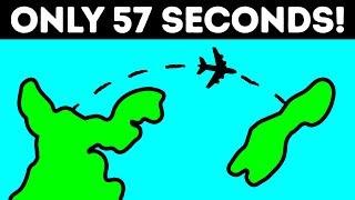 The Shortest 57Second Passenger Flight in the World [upl. by Yblek]