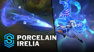 Porcelain Irelia Skin Spotlight  PreRelease  PBE Preview  League of Legends [upl. by Hamo]