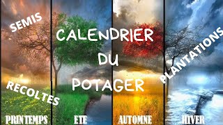 MON CALENDRIER DU POTAGER 2020 [upl. by Alyakem]