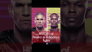 Pereira vs Adesanya all 4 fights ufc mma [upl. by Immas]