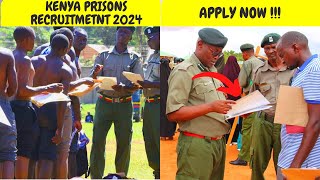 😲HURRY HURRY Kenya Prisons Recruitment 2024 How to Apply For the Kenya Prisons Mass Recruitment [upl. by Ailedo87]