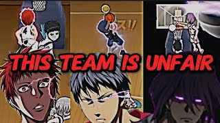 AKASHI amp DAIKI AOMINE amp MURASAKIBARA TEAM IS UNFAIR  Kurokos Basketball Street Rivals  Free Game [upl. by Attenyt]