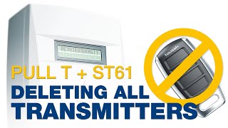 Deleting all transmitters for PULL T  ST61 [upl. by Towrey323]