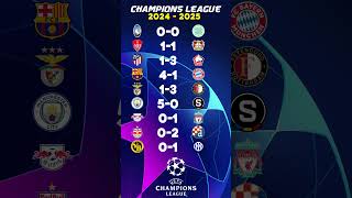 Resultados jornada 3 día 2 Champions League 2024  2025  Resultados champions league hoy [upl. by Neenej]