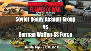 Flames of War Battle Report 13  Soviets vs Germans  100 points [upl. by Nnailuj387]