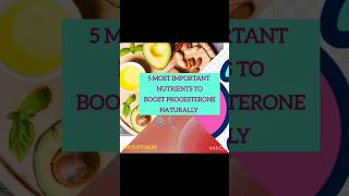 Boost your progesterone by these nutrients fertilitytalks progesterone viralvideo reels [upl. by Irac]