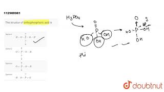 The structur of orthophosphoric acid is [upl. by Hoenack]