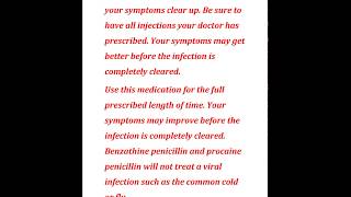 Benzathine penicillin and procaine penicillin [upl. by Nyrrat]