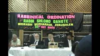 Rabbinical OrdinationSSC Midrash Sepharadi Jerusalem Israel [upl. by Krys]