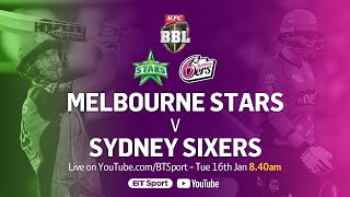 Melbourne stars vs Sydney Sixers Match cricket24 bigbashleague [upl. by Doubler673]