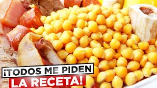 COCIDO DE GARBANZOS 🍲😋 RECETA de la ABUELA potaje tradicional receta sencilla [upl. by Margaretta921]