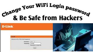 How to change dlink login password  Change admin password in dlink router [upl. by Delmore]