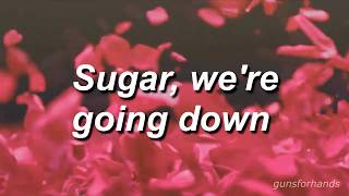 sugar were going down  fall out boy  lyrics [upl. by Amzu430]