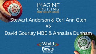 World Indoor Bowls Championship 2024 S Anderson amp C Glen vs DGourlay MBE amp ADunham  Day 8 Ma… [upl. by Niffirg]