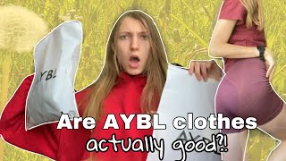 AYBL activewear TRY ON haul amp HONEST REVIEW leggings amp shorts [upl. by Ramberg379]