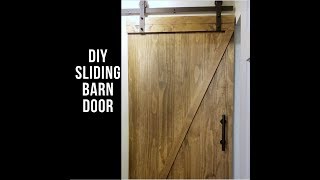 DIY Sliding Barn Door for Under 200 [upl. by Ries]