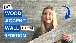 Bedroom Accent Wall Ideas DIY DIY Wood Accent Wall in Bedroom [upl. by Messab]