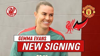 1st transfer in 60 YEARS from Man United to Liverpool  Gemma Evans interview [upl. by Crutcher]