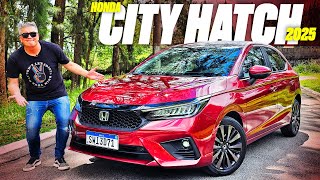 Novo Honda City hatch 2025  PREÇOS FAZ 17 KML É TURBO QUAL A MELHOR VERSÃO EU CONTO TUDO [upl. by Eileek]