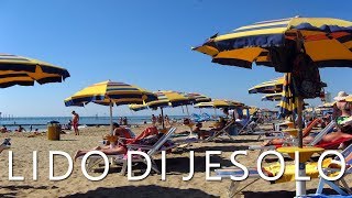 Lido di Jesolo Italy  Beach resort on the Adriatic Sea [upl. by Leckie]