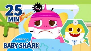 Baby Shark Doctor Mommy is Sick  Compilation  Hospital Play Song amp Story  Baby Shark Official [upl. by Airdnaxela]