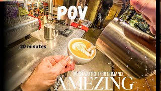 POV  Cafe vlog  Indian Barista working  Amazing workflow [upl. by Hamlen]