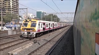 5 Mumbai Local Trains EMUs Taken In Just 3Mins Aboard Jaipur Duronto Express At Andheri Mumbai [upl. by Edualcnaej]