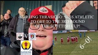 STIRLING ALBION THRASH BO’NESS ATHLETIC TO GET TO THE 3RD ROUND OF THE SCOTTISH CUP [upl. by Nirak966]