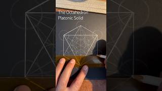 How to draw The Octahedron Platonic Solid created using the Metatron’s cube method [upl. by Mosora127]