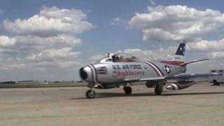 Andrews AFB Airshow 2006  Mig17 amp F86 dogfight [upl. by Stormy]