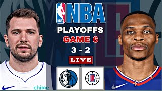 Dallas Mavericks vs Los Angeles Clippers  NBA Playoffs Game 6 Live Scoreboard [upl. by Gadmann]