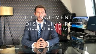 Le licenciement disciplinaire [upl. by Bing591]