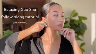 Easy Gua Sha follow along tutorial very relaxing [upl. by Robinson761]