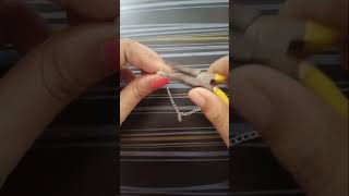 Diy anklet making at home beadsjewellery anklets viralshorts treandingshort fashion [upl. by Anerev170]