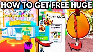 How to use HUGEATRON and Get FREE Huge Pet  Roblox Pet Simulator 99 [upl. by Noteloc]