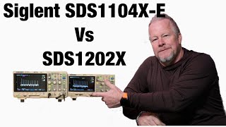 Low Cost Siglent Oscilloscopes SDS1104XE vs SDS1202X [upl. by Nibuz]