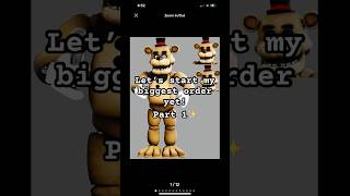 Let’s make a custom style Freddy with replacement heads fivenightsatfreddys springtrap trending [upl. by Jerrol]