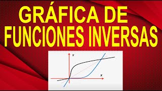 GRAFICAR FUNCIONES INVERSAS A PARTIR DE LA ORIGINAL Usando Espejo  Metodo Sencillo Paso A Paso [upl. by Attikram]