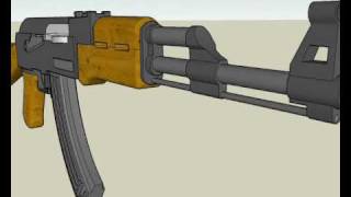 ak47 sketchup model [upl. by Jari628]