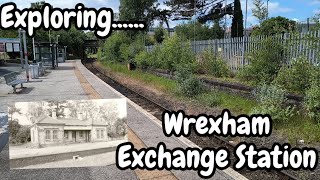 Exploring Wrexham Exchange Railway Station site  closed disused abandoned railway station [upl. by Nairadas]