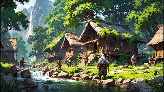 DWARVEN VILLAGE MELODY  TRANQUIL MEDIEVAL MUSIC [upl. by Aynatan]