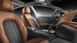 2016 Maserati Ghibli amp Quattroporte With Ermenegildo Zegna Interior Unveiled [upl. by Wenona636]