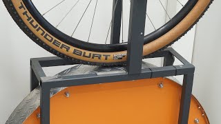 Schwalbe Thunder Burt Super Race Addix Speed Rolling Resistance Test spin up video [upl. by Heeley]