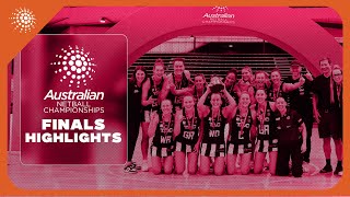 Finals Highlights  Australian Netball Championships 2023 [upl. by Landahl]