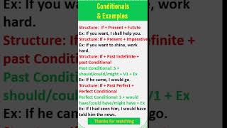 How to use Conditionals in English  10 minute class  shorts [upl. by Hollie613]