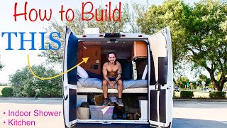 How to BUILD a Budget Van Home [upl. by Storz]