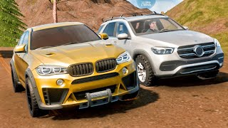 BMW X6 amp Mercedes GLE Offroad Driving  Car Parking Multiplayer 2 Gameplay [upl. by Sachs]