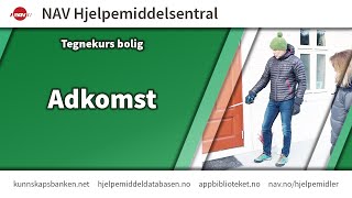 Tegnekurs bolig Adkomst [upl. by Idnem]